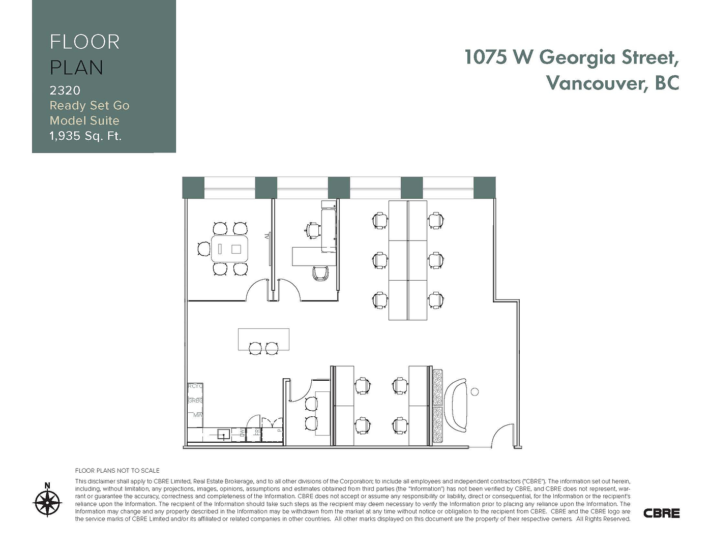 2320 - 1075 W Georgia St, Vancouver, BC floorplan