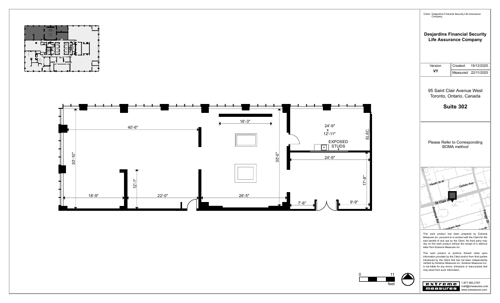 302 - 95 Saint Clair Avenue West, Toronto, ON floorplan