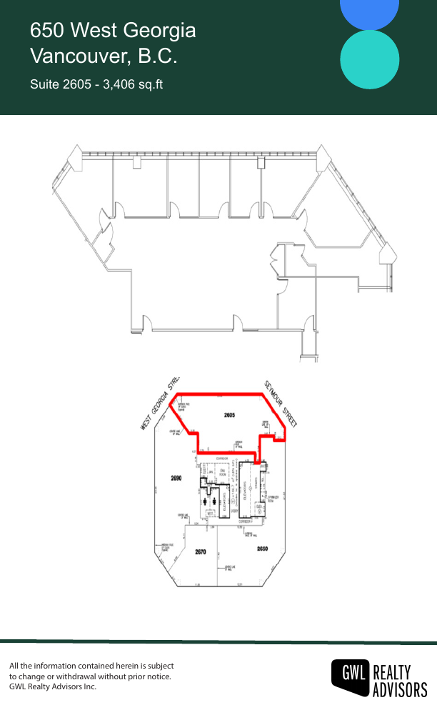 2605 - 650 West Georgia Street, Vancouver, BC floorplan