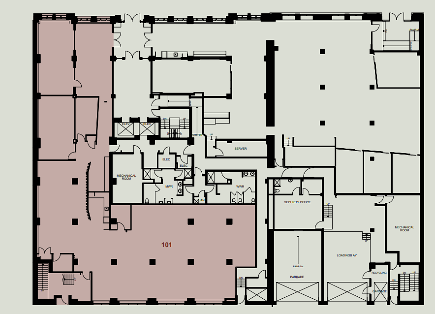 101 - 119 6 Avenue Southwest, Calgary, AB floorplan