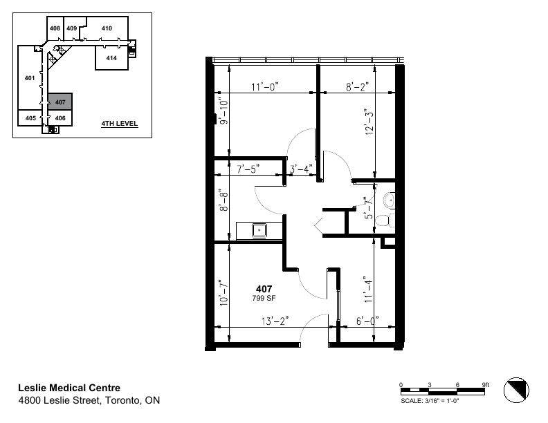 407 - 4800 Leslie St, Toronto, ON floorplan