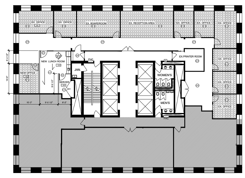 1400 - 65 Queen St W, Toronto, ON floorplan