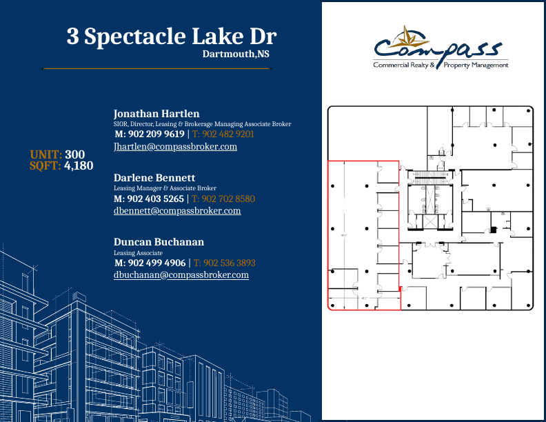 300 - 3 Spectacle Lake Dr, Dartmouth, NS floorplan