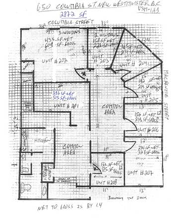 205 - 650 Columbia Street, New Westminster, BC floorplan