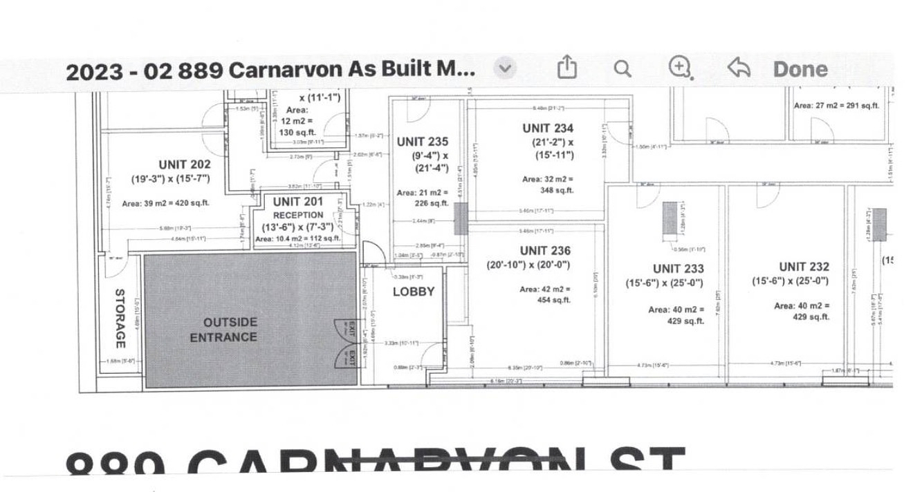 234 - 889 Carnarvon Street, New Westminster, BC floorplan