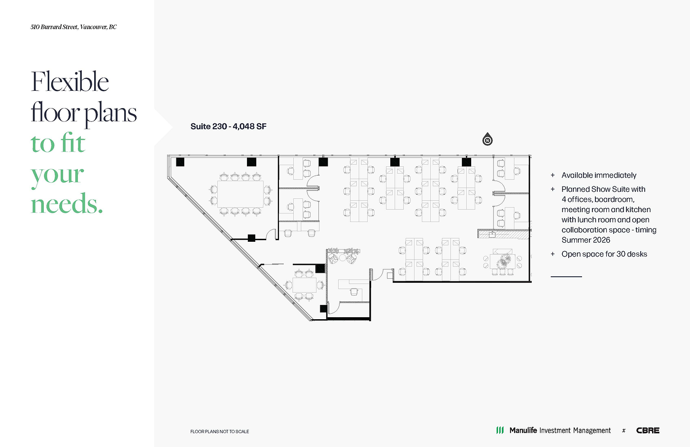 230 - 510 Burrard Street, Vancouver, BC floorplan