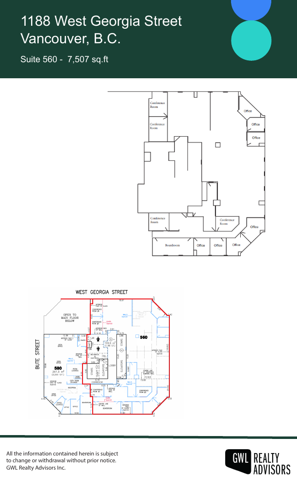 560 - 1188 West Georgia Street, Vancouver, BC floorplan