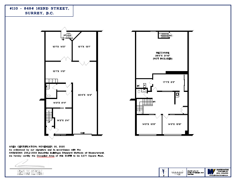 110 - 8484 162 St, Surrey, BC floorplan