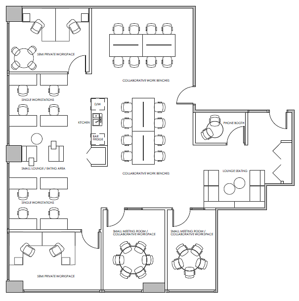 506 - 595 Howe St, Vancouver, BC floorplan