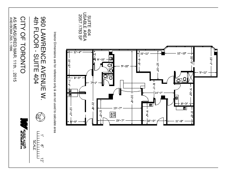 404 - 960 Lawrence Avenue West, Toronto, ON floorplan