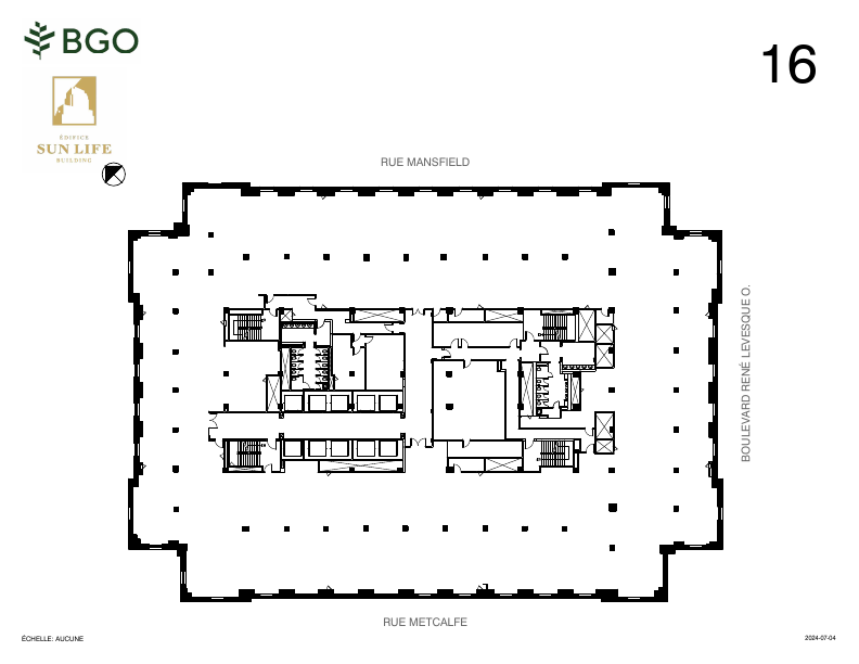 1600 - 1155 Rue Metcalfe, Montréal, QC floorplan