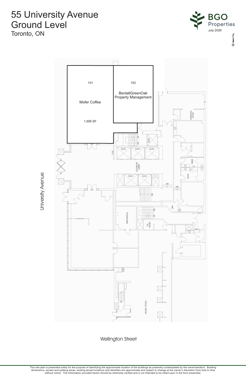 C002 - 55 University Avenue, Toronto, ON floorplan