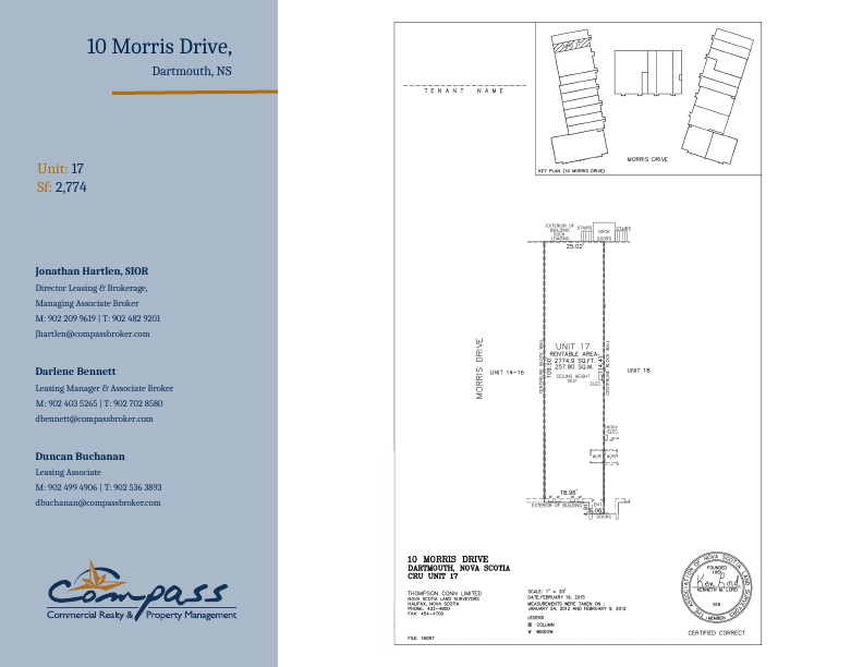 17 - 10 Morris Drive, Dartmouth, NS floorplan