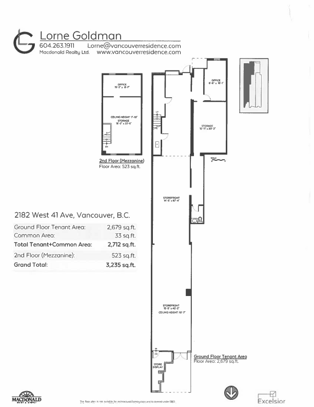 2182 West 41st Avenue, Vancouver, BC floorplan
