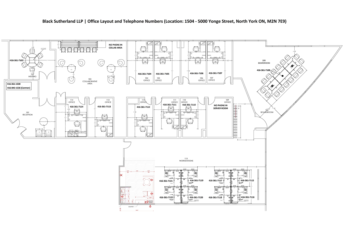 1504 - 5000 Yonge Street, Toronto, ON floorplan