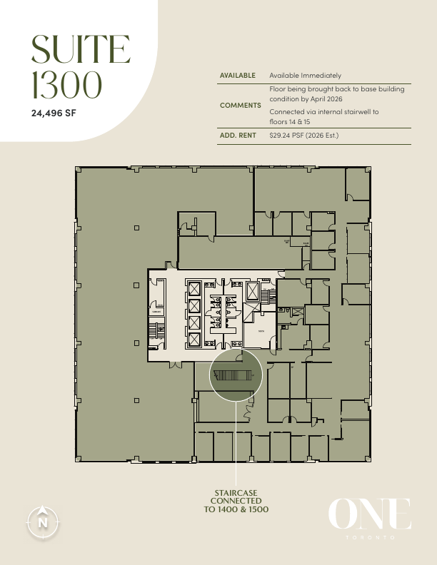 1300 - 1 Toronto Street, Toronto, ON floorplan