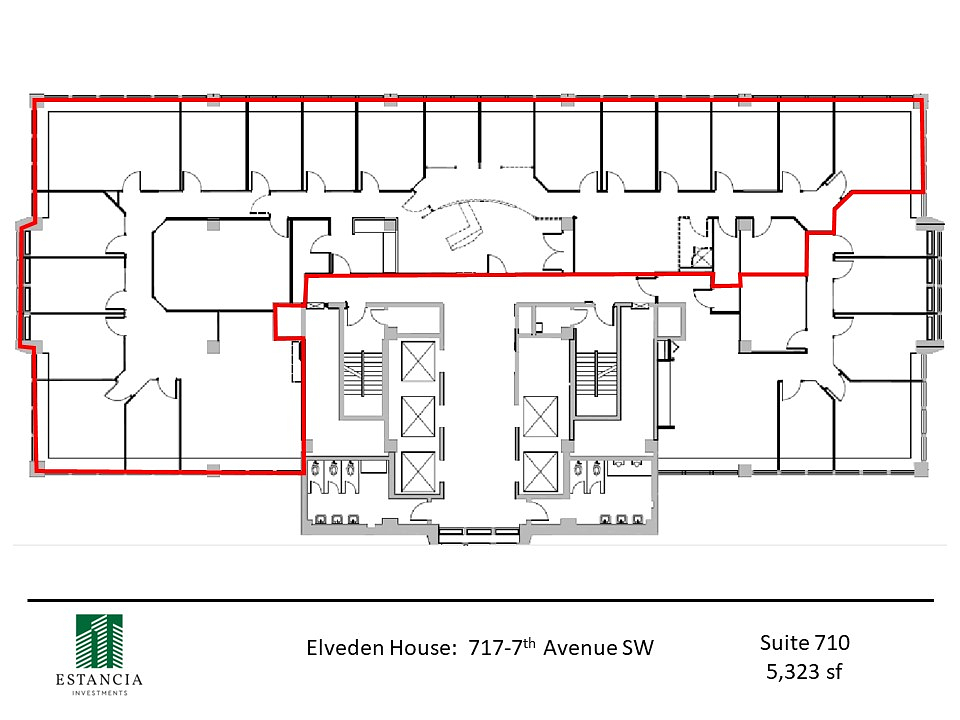 710 - 717 7 Ave SW, Calgary, AB floorplan