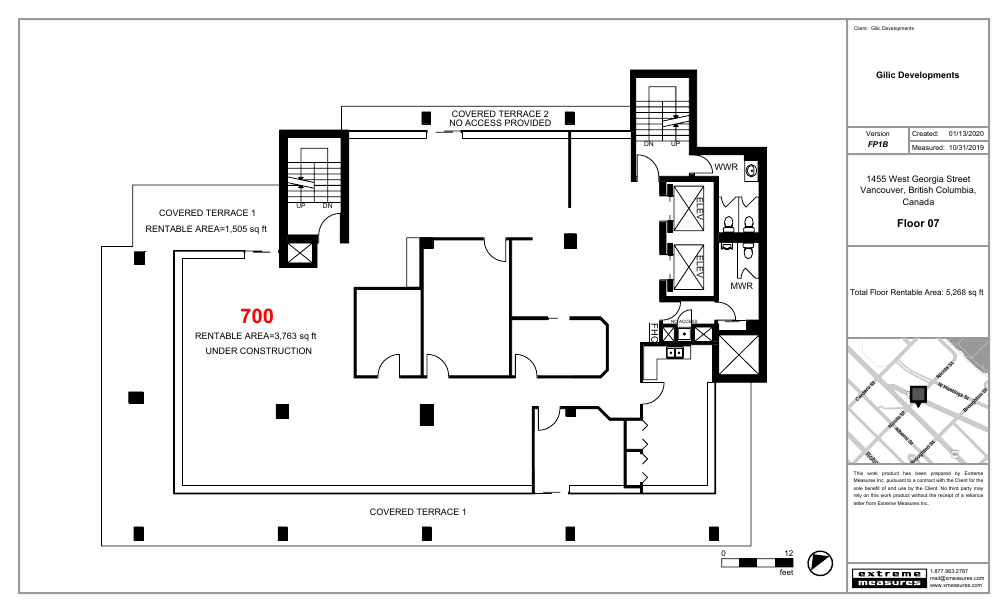700 - 1455 West Georgia Street, Vancouver, BC floorplan