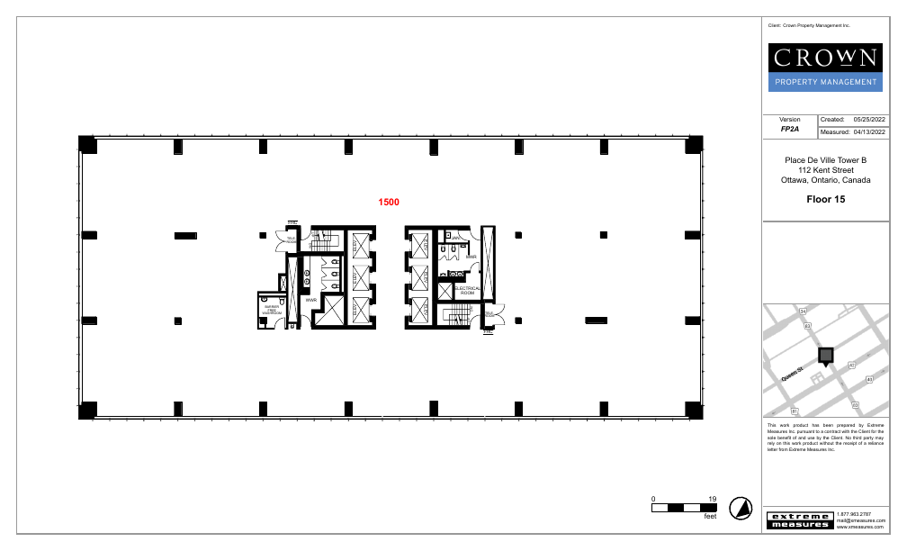 1501 - 112 Kent Street, Ottawa, ON floorplan