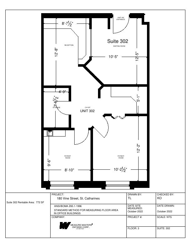 302 - 180 Vine Street South, St. Catharines, ON floorplan
