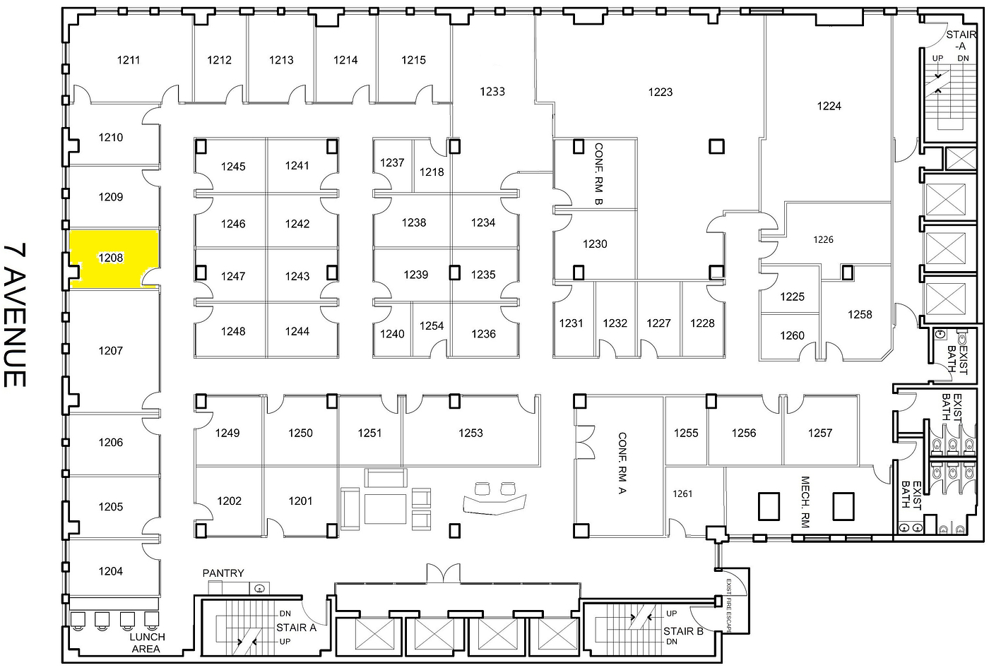 1208 - 469 7th Avenue, New York, NY floorplan