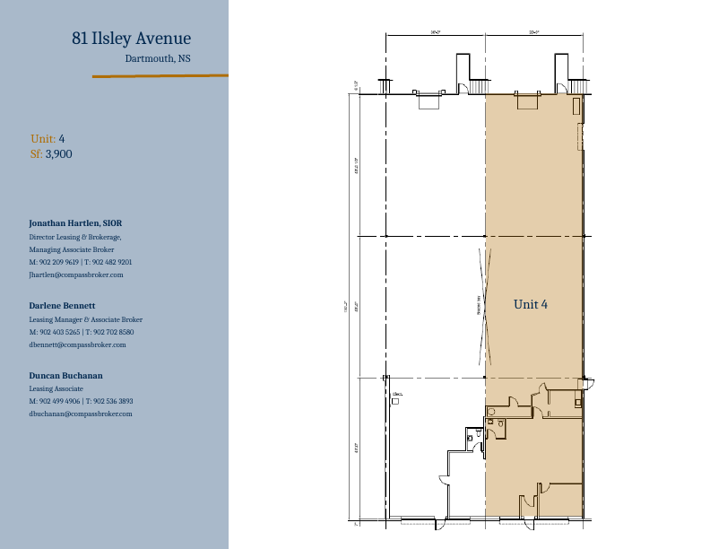 Unit 4 - 81 Ilsley Avenue, Dartmouth, NS floorplan