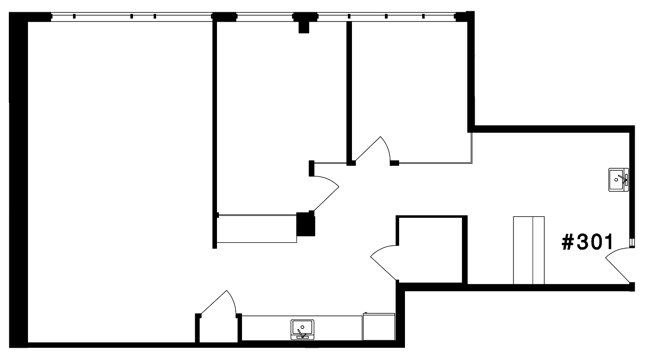 301 - 1245 W Broadway, Vancouver, BC floorplan