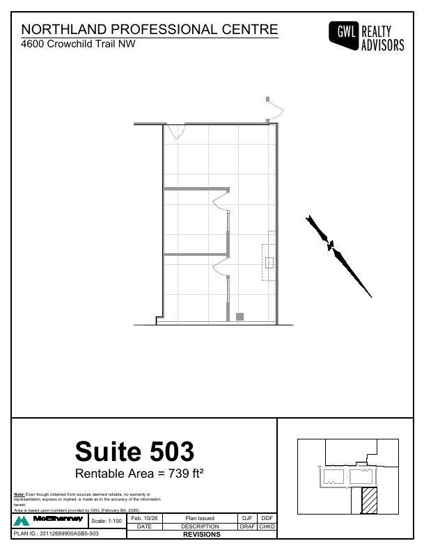 503 - 4600 Crowchild Trail Northwest, Calgary, AB floorplan