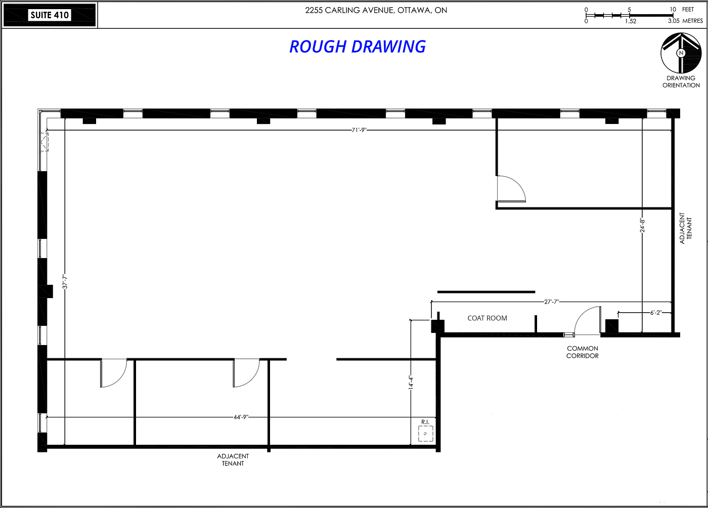 410 - 2255 Carling Ave, Ottawa, ON floorplan