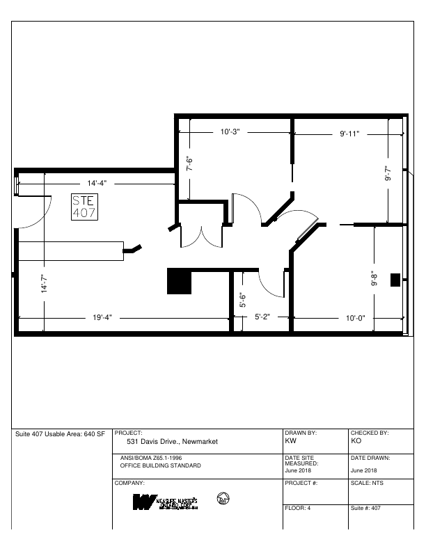407 - 531 Davis Drive, Newmarket, ON floorplan