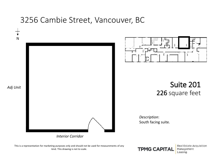 201 - 3256 Cambie St, Vancouver, BC floorplan