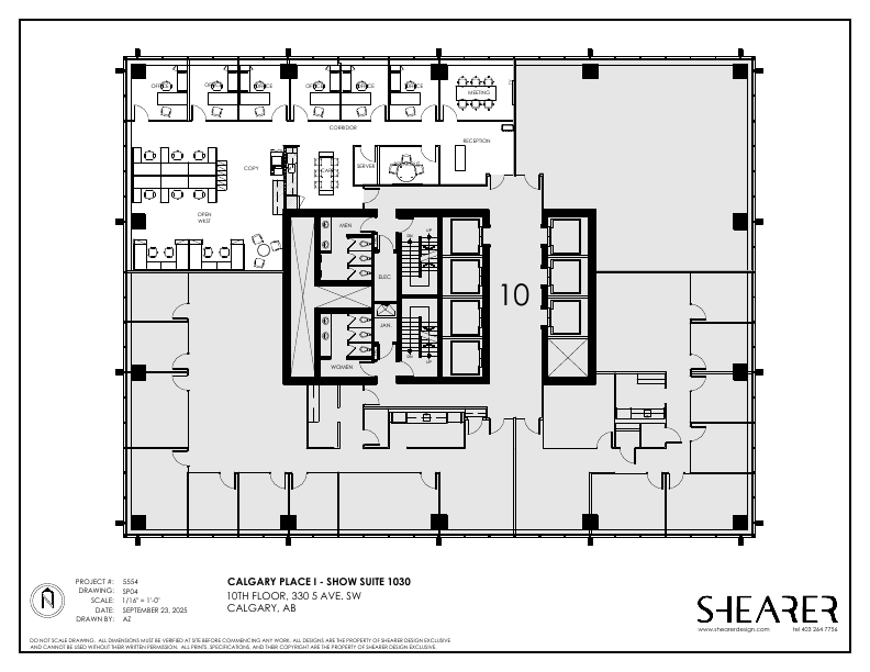 1030 - 330 5 Avenue Southwest, Calgary, AB floorplan