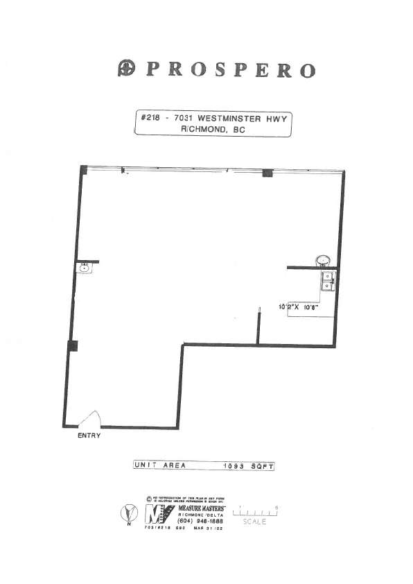 218 - 7031 Westminster Hwy, Richmond, BC floorplan