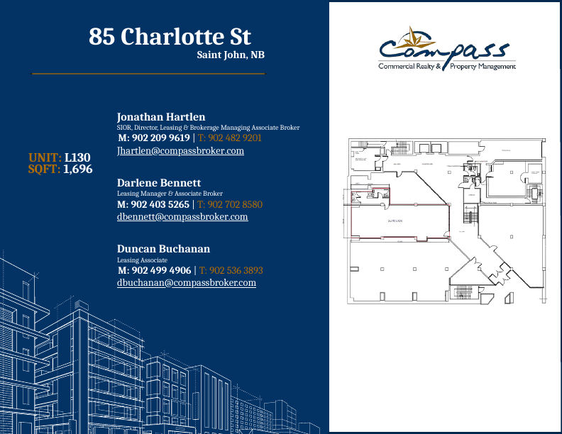 L130 - 85 Charlotte St, Saint John, NB floorplan