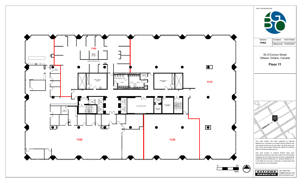 1115 - 50 O'Connor Street, Ottawa, ON floorplan