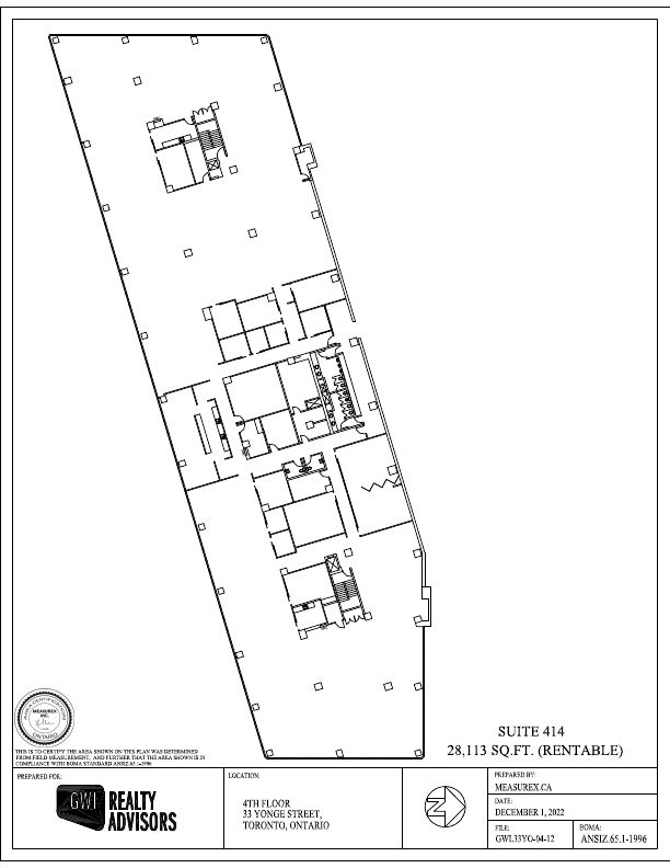 414 - 33 Yonge Street, Toronto, ON floorplan