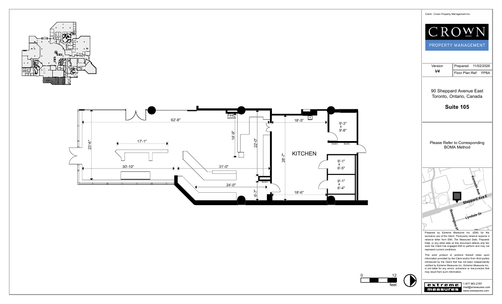 105 - 90 Sheppard Avenue East, Toronto, ON floorplan