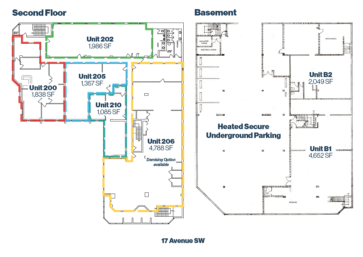 601 17 Avenue Southwest, Calgary, AB floorplan