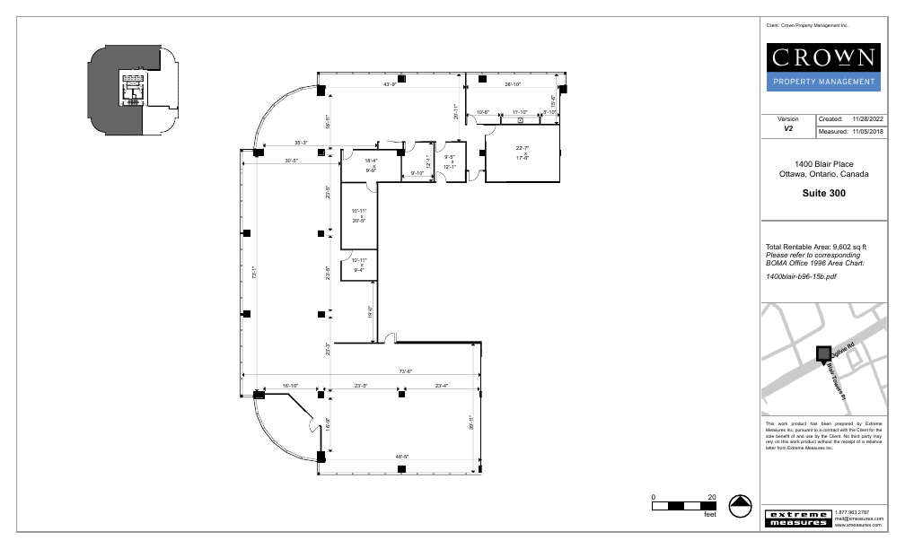 300 - 1400 Blair Towers Place, Ottawa, ON floorplan