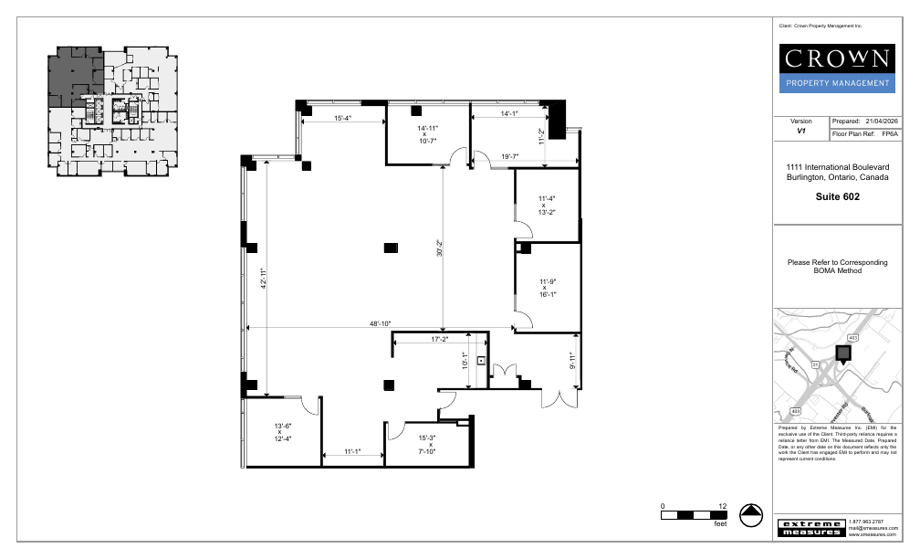 602 - 1111 International Boulevard, Burlington, ON floorplan