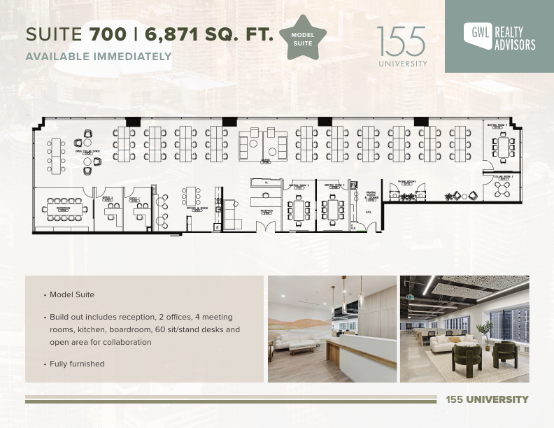700 - 155 University Avenue, Toronto, ON floorplan