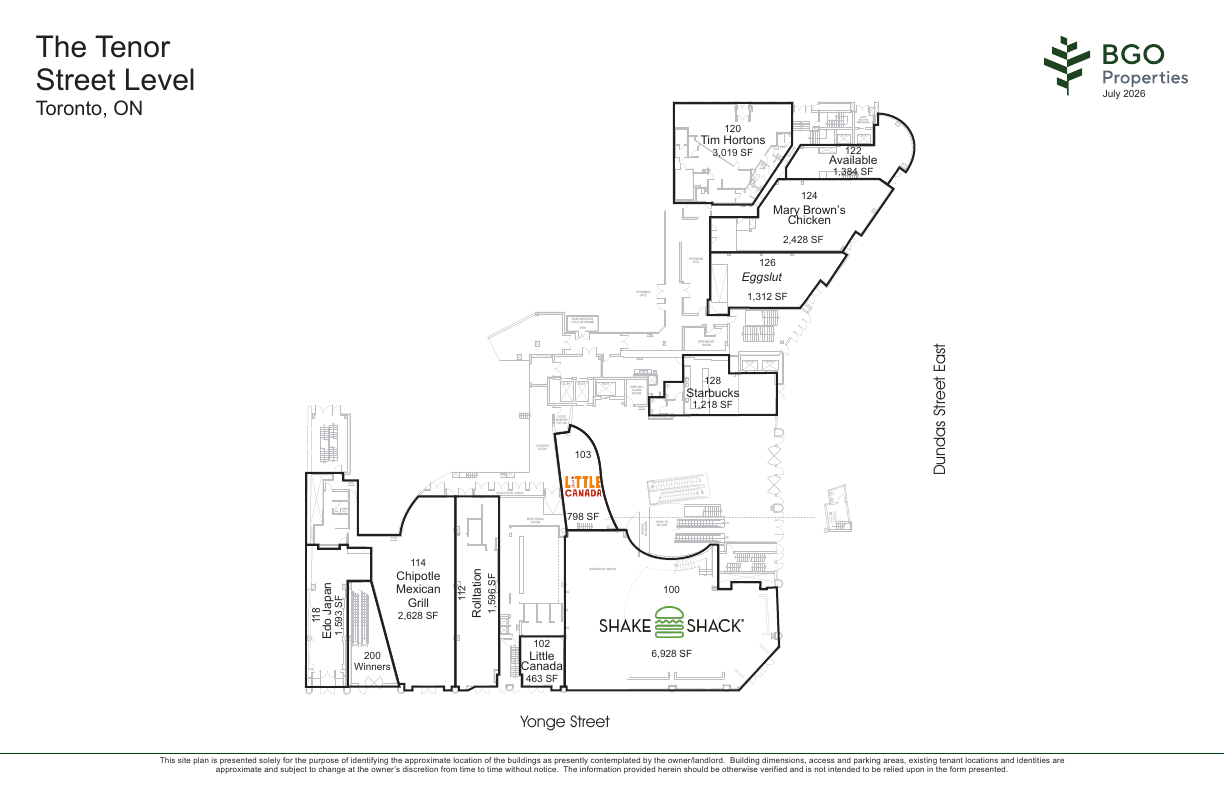 122 - 10 Dundas Street East, Toronto, ON floorplan