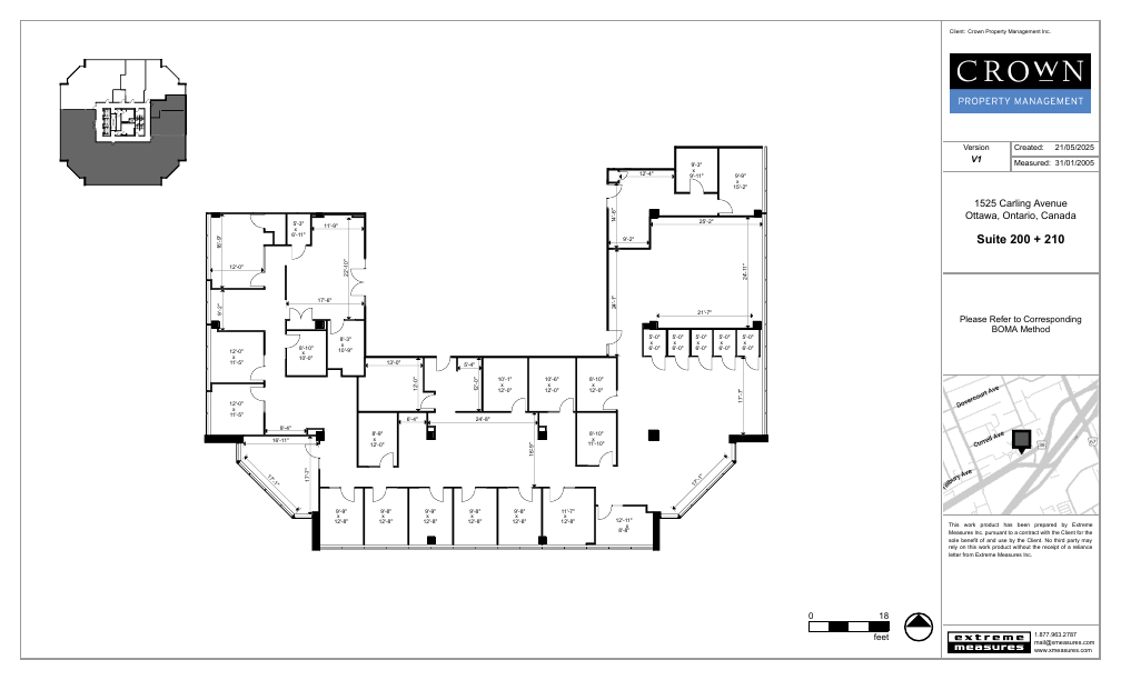 200 - 1525 Carling Avenue, Ottawa, ON floorplan