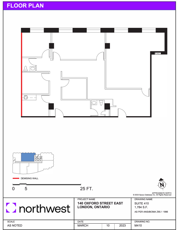 410 - 140 Oxford Street East, London, ON floorplan