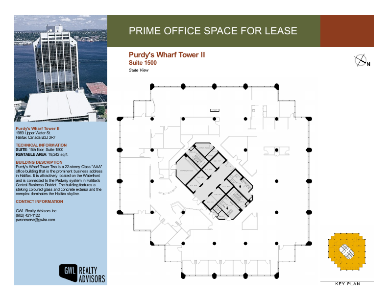 1500 - 1969 Upper Water Street, Halifax, NS floorplan