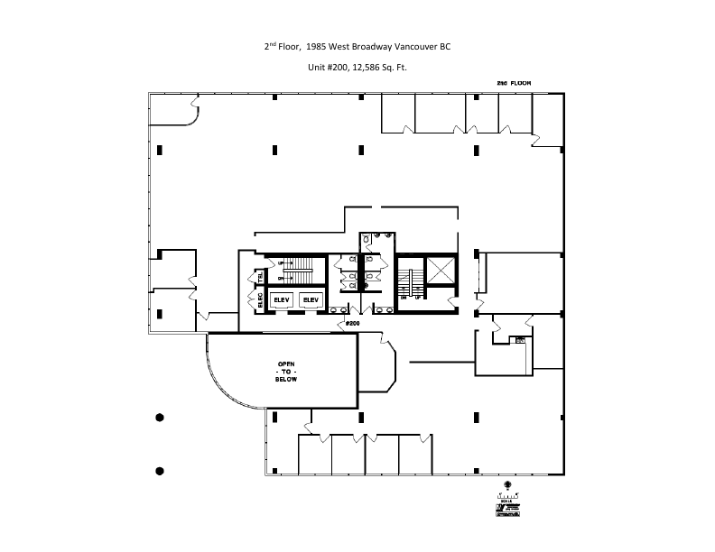 200 - 1985 W Broadway, Vancouver, BC floorplan