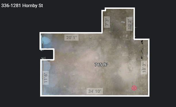 336 - 1281 Hornby Street, Vancouver, BC floorplan