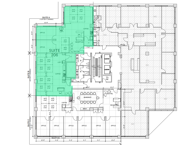 206 - 1701 Centre St NW, Calgary, AB floorplan