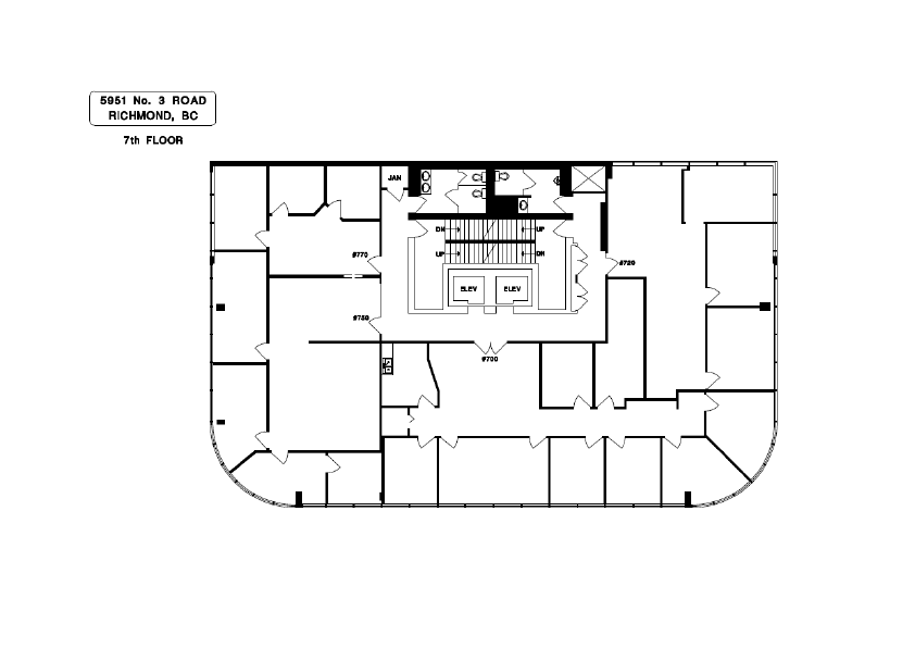 700 - 5951 No. 3 Road, Richmond, BC floorplan