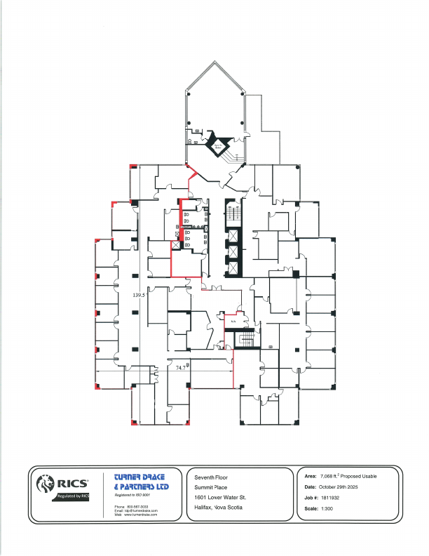 701 - 1601 Lower Water St, Halifax, NS floorplan